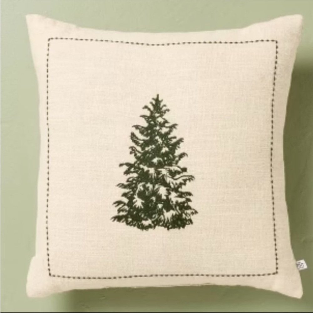 Target Green Tree Holiday Throw Pillow